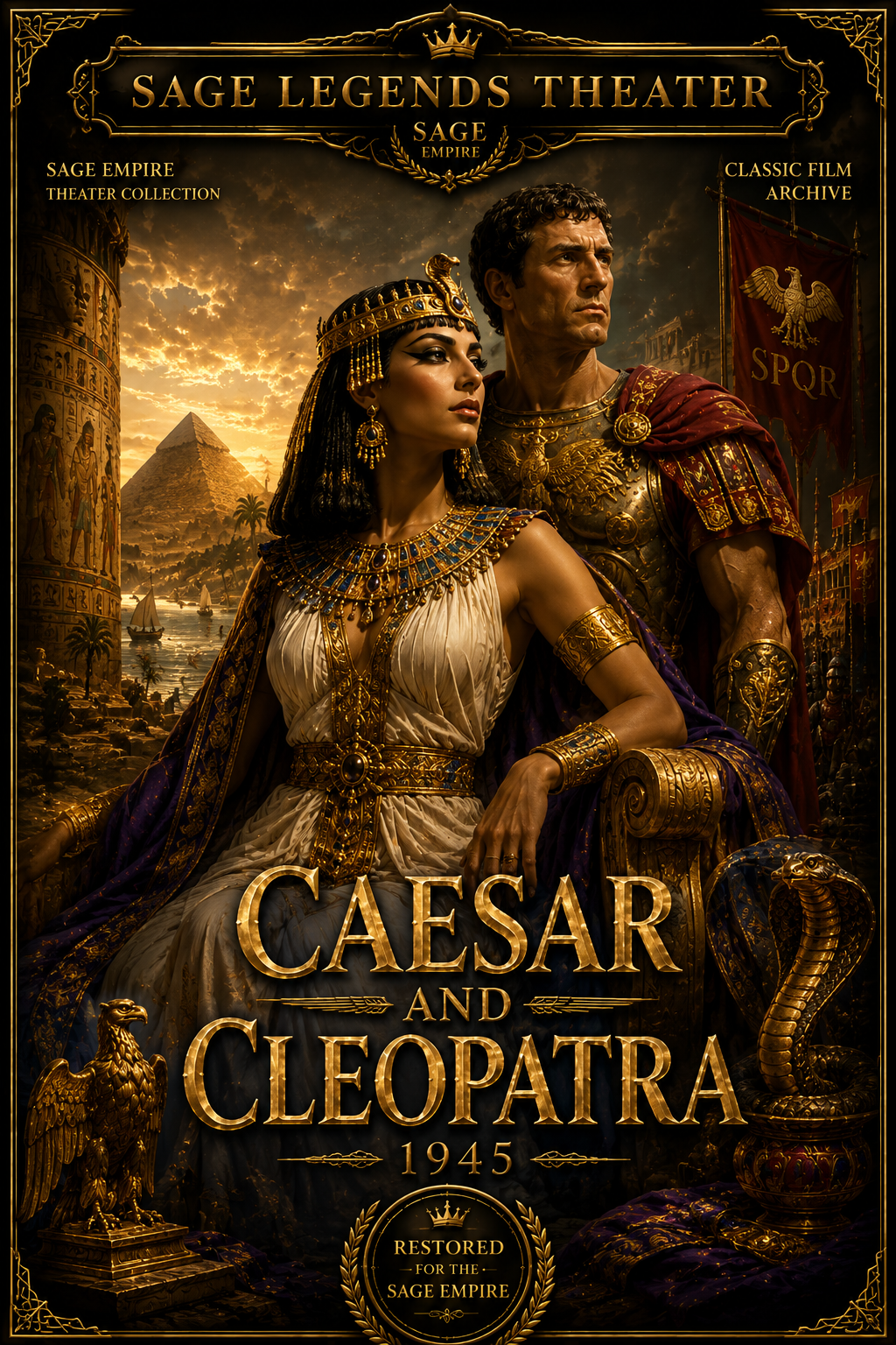 Caesar and Cleopatra poster