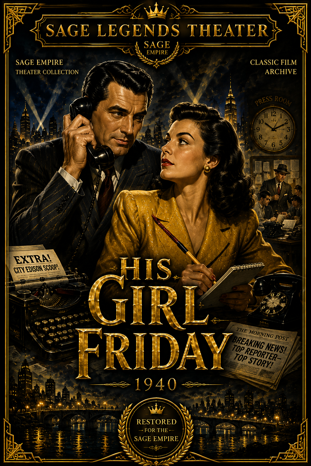 His Girl Friday poster