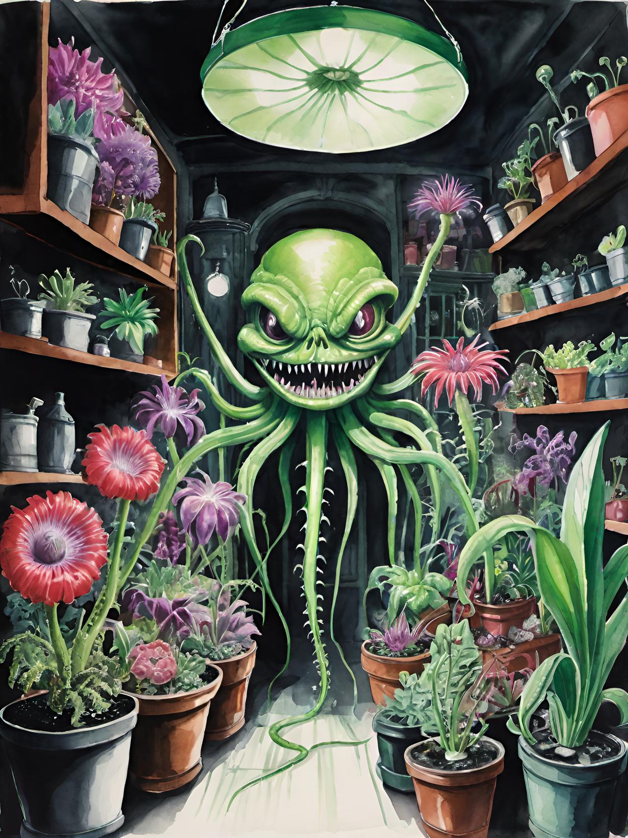 The Little Shop of Horrors poster